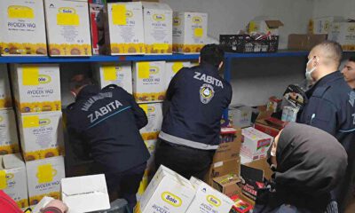 مداهمة فرع ماركت شهير قام بإخفاء الزيت في إسطنبول (شاهد)