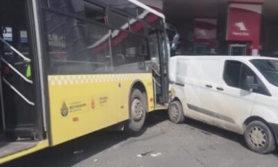 بالفيديو: حادث مروع بين حافلة نقل عامة و6 سيارات في إسطنبول