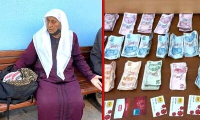 الشرطة التركية تضبط مسنة تركية تتسول بالرغم من امتلاكها مبلغ مالي كبير