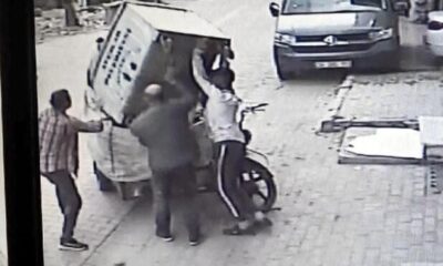 سرقة غريبة من نوعها.. جامعي الورق يسرقون حاوية قمامة في اسطنبول