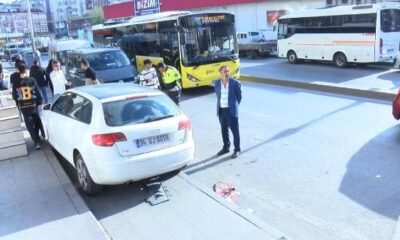 بالفيديو..سيارة تصـدم عائلة مكونة من 3 أفراد يسيرون على الرصيف في اسطنبول