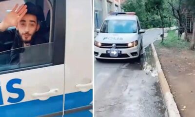 القبض على شاب سوري ظهر في فيديو وهو يقود سيارة شرطة في اسطنبول (فيديو)