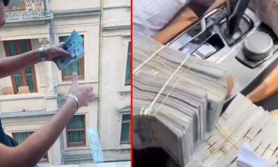 بالفيديو: القبض على مواطن أجنبي قام بإلقاء آلاف الدولارات من شرفة غرفته في إسطنبول