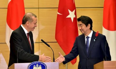 أردوغان يعلق على حادثة اغتيال رئيس الوزراء الياباني