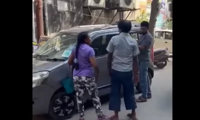 90 ثانية توثّق.. صدم باب سيارتها فلقنته درساً لن ينساه