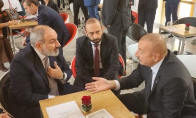 لقاء تاريخي يجمع قادة أرمينيا وتركيا وأذربيجان "صور"