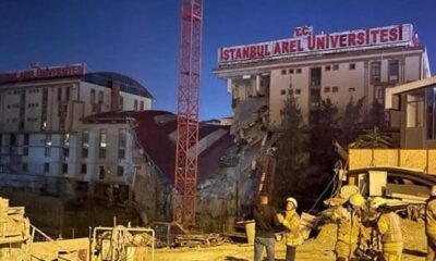 انهيار سكن جامعي في إسطنبول