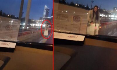 فيديو لامرأة غامضة ترتدي معطف تظهر بالظلام في إسطنبول يثير ريبة المواطنين