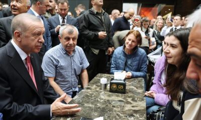 أردوغان يتجول بمنطقة غلاطة بورت في إسطنبول