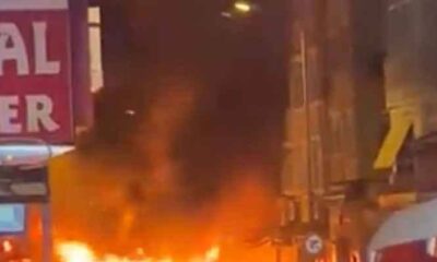 حريق سيارة في منطقة الفاتح في إسطنبول لأسباب مجهولة