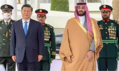 ابن سلمان يستقبل الرئيس الصيني بالخيول العربية