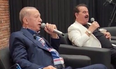 الرئيس أردوغان يغني أغنية شعبية مع المطرب إبراهيم تاتليسيس (فيديو)
