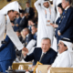 شاهد .. لحظات “ودية” تجمع أردوغان بأمير قطر ووالده بنهائي كأس العالم