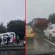 10 جرحى اثنان منهم خطيرة في حادث انقلاب حافلة ركاب أجانب في اسطنبول