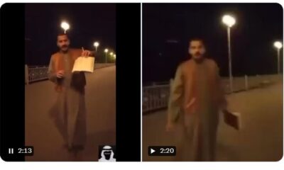 فيديو المصري يسكب الخمر على القرآن