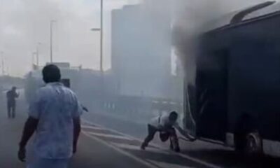 لحظات مخيفة في المتروباص بإسطنبول.. (فيديو)
