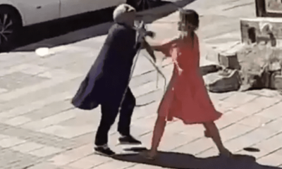 شرطة إسطنبول تقبض على امرأة هاجمت المارة في إسنيورت