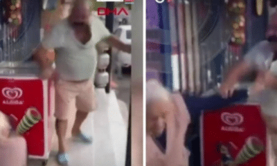 تركي يعتدي على والدته بالضرب وينزع عنها حجابها وسط الشارع بإسطنبول “فيديو”