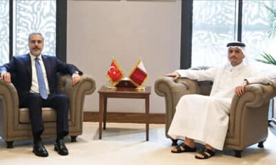 وزير الخارجية التركي يلتقي بنظيريه السعودي والقطري في الرياض