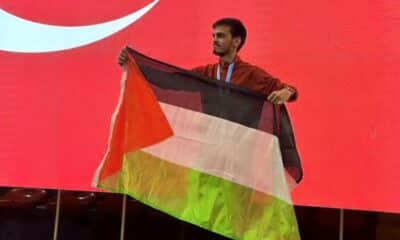 بطل كونغ فو تركي يرد على تهديد الاتحاد الأوروبي بسحب اللقب القاري منه لتضامنه مع غزة
