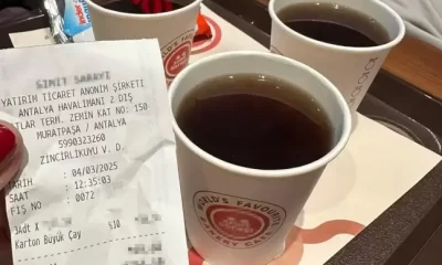 صادم! سعر كأس الشاي في مطار أنطاليا يثير غضب المسافرين