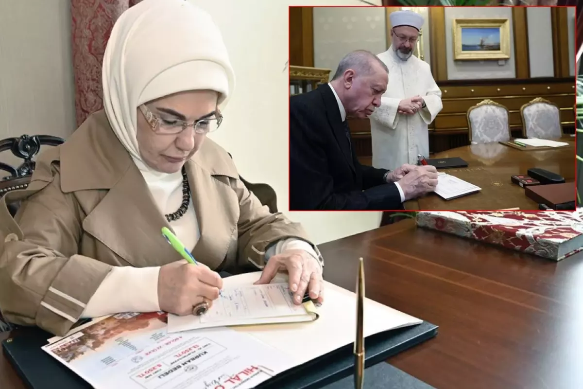 تركيا اليوم أمينة أردوغان تتفوق على الرئيس أردوغان بحجم التبرعات التي قدمتها أمينة أردوغان تتفوق على الرئيس أردوغان بحجم التبرعات التي قدمتها