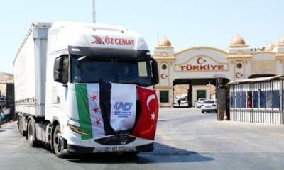 بعد انقطاع 15 عاما.. انطلاق أول قافلة ترانزيت بين سوريا وتركيا