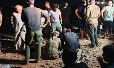 بمساعدة تركية.. انتشال طفل بريف الرقة السورية سقط في بئر عميقة (فيديو)