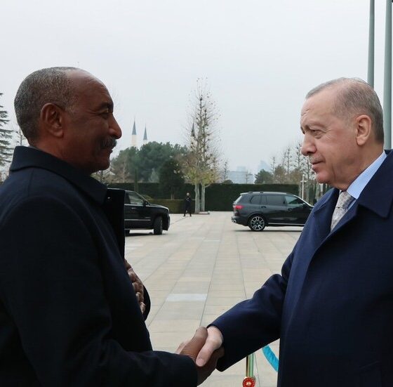 فيديو تحية مختلفة من البرهان لرئيس استخبارات تركيا وكلمات عربية بحديث مع أردوغان