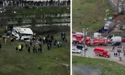 سقوط حافلة في إسطنبول يودي بحياة 5 أشخاص في مشهد مروع (فيديو)