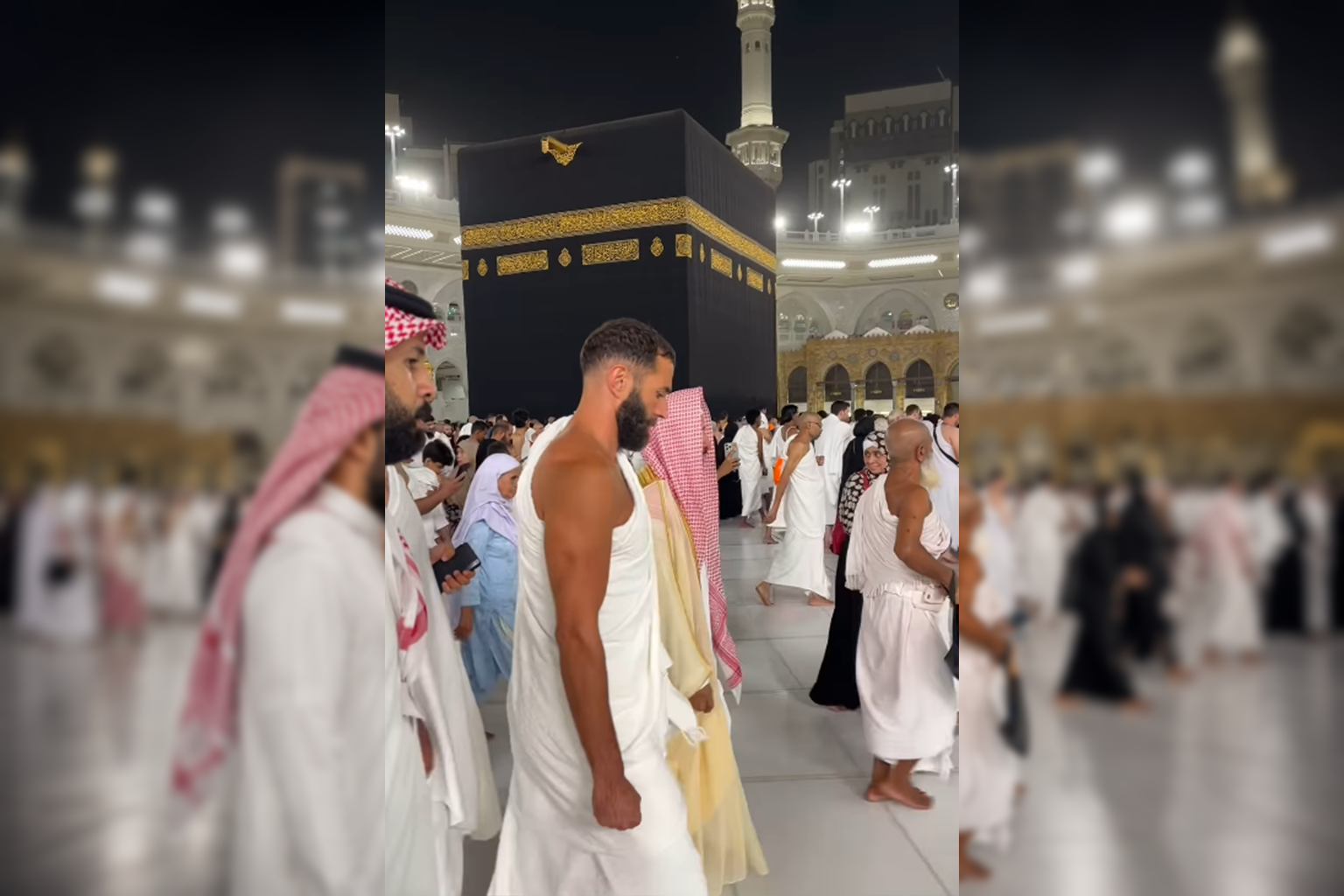 كريم بنزيما يشعل مواقع التواصل بعد ظهوره من الحج.. وتفاعل مفاجئ من رونالدو يثير الجدل