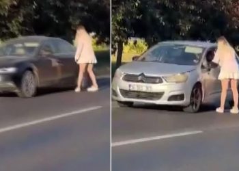 كادت تتحول إلى كارثة.. امرأة تقتحم طريقًا سريعًا في إسطنبول والشرطة تتدخل